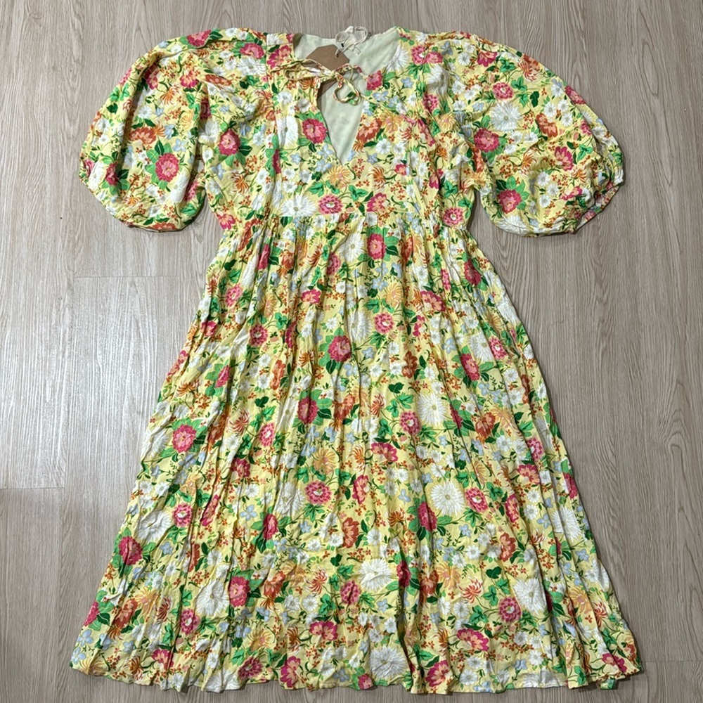 Pinkblush floral boho flowy midi dress nwt - Picture 8 of 8